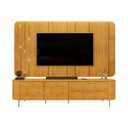 Ver imagem 1 de Painel com Bancada 241cm Avatar para Tv até 75 com Led e Detalhes Dourados Mel G18 - Gran Belo