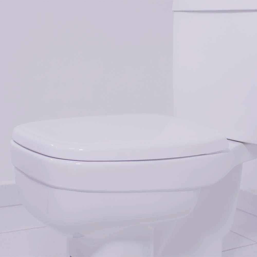 Assento Sanitário Polipropileno Soft Close Fit Branco para Vaso Celite - 4