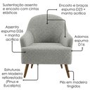 Ver imagem 5 de Poltrona Decorativa Naomi Pes Madeira Boucle Tce 1018 Moll
