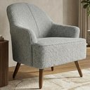 Ver imagem 2 de Poltrona Decorativa Naomi Pes Madeira Boucle Tce 1018 Moll