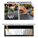 Ver imagem 6 de Fita Adesiva Impermeavel 50mm 5 Metros Calha Telhado Rufo Lona Prova Dagua Vazamento Isolante Multiu