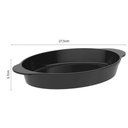 Ver imagem 4 de Jogo 6 Travessas Oval Preta 800ml Plástico Baixelas Servir Cozinhas Restaurantes Buffets Coza Uno