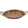 Bandeja Redonda Cobre Puro com Alças em Liga de Bronze 33cm - 1