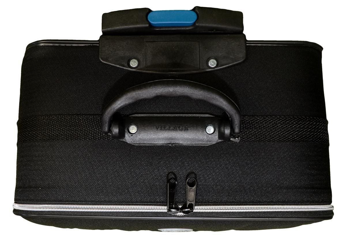 Mala Bolso frontal Pequena Bordo Rodinhas Village Rígida 10kg Anac Preto - 5