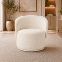 Ver imagem 1 de Poltrona Decorativa Beatriz Giratória Boucle Sala Estar Recepção Quarto