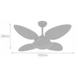 Ventilador Volare P Palmae Branco 127v e Controle Remoto - 2
