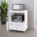 Ver imagem 1 de Balcão Multifuncional Angela para Cozinha Forno e Microondas Branco - Moblis