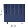Cabeceira para Cama Box Casal 1,60 Cm Espanha:azul - 3