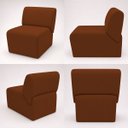 Ver imagem 6 de Poltrona Decorativa Zoe Orgânica para Sala Recepção Hall Moderna Minimalista Luxo Linho Premium Easy