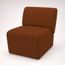 Ver imagem 2 de Poltrona Decorativa Zoe Orgânica para Sala Recepção Hall Moderna Minimalista Luxo Linho Premium Easy