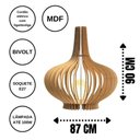 Ver imagem 4 de Luminária de Chão Oásis Mdf Cru