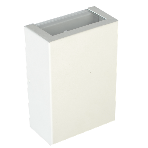 Luminária Arandela Alumínio 2 Focos G9 Interna / Externa Parede Muro Jardim - 6205 - Branco Texturiz
