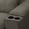 Sofá Retrátil 4 Lugares com Porta Copo 280cm Andes F05 Veludo Marrom - Mpozenato - 8