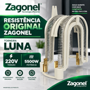 Ver imagem 1 de Resistência Original Torneira Luna Zagonel 5500W 220V 220V 5500W