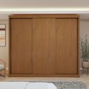 Ver imagem 2 de Guarda Roupa Casal 3 Portas de Correr 100%MDF Monte Rei