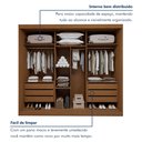 Ver imagem 4 de Guarda Roupa 3 Portas de Correr 100%MDF Monte Rei