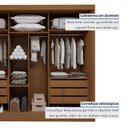 Ver imagem 5 de Guarda Roupa Casal 3 Portas de Correr 100%MDF Monte Rei