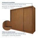 Ver mais imagens de Guarda Roupa Casal 3 Portas de Correr 100%MDF Monte Rei