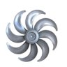 Hélice para Ventilador Mondial 50cm 8 Pas Cinza - 2