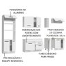 Armário de Cozinha Completa 290cm Branco Agata Madesa 01 - 5