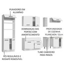 Ver imagem 5 de Armário de Cozinha Completa 290cm Branco Agata Madesa 01