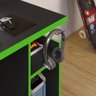 Mesa Gamer Escrivaninha Para Computador Home Office Nicho CPU 3 Prateleiras Quarto Preta e Verde - 2