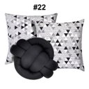 Ver imagem 2 de Kit 2 Almofadas Decorativas cheias mais Almofada Nó Preto