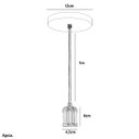 Ver imagem 4 de Lustre Pendente Tubo Cilindro Nordic Cobre