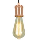 Ver imagem 3 de Lustre Pendente Tubo Cilindro Nordic Cobre