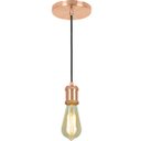 Ver imagem 1 de Lustre Pendente Tubo Cilindro Nordic Cobre