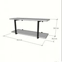 Ver imagem 4 de Prateleira Industrial Suspensa Estante Parede Nicho Branco Cozinha Escritorio Sala Quarto Infantil