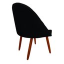 Ver imagem 4 de Cadeira Poltrona Arredondada Suede Preto - D'classe Decor