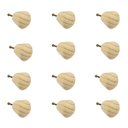 Ver imagem 1 de Kit 12 Puxadores de Madeira Redondos para Móveis Gavetas Armários Modelo Luna