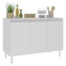 Balcão Multiuso C/ Tampo 120cm 100%mdf 3 Portas para Cozinha - 4