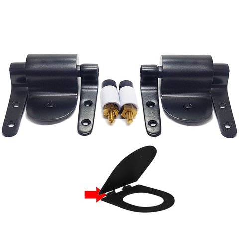 Fixação Assento Slow Close Deca Ap237 Black Matte Level - Fx237Blmt