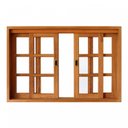 Ver imagem 1 de Janela de Correr Quadriculado Madersilva 1,20m X 1,80m