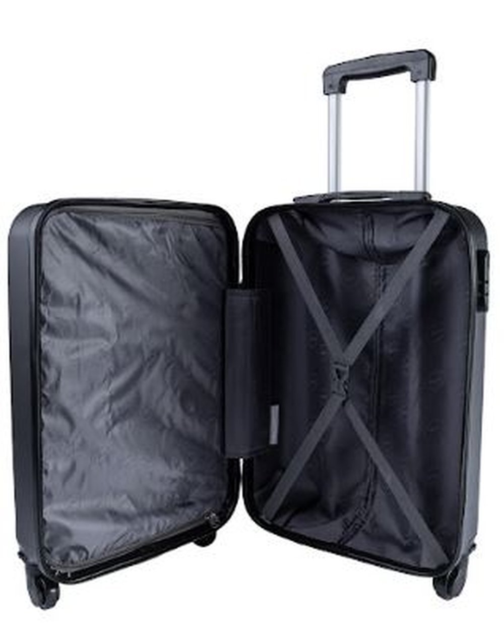 Mala de Bordo Pequena para Viagem em ABS IKA Scorpion Cadeado Integrado Preto - 4