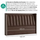 Ver imagem 6 de Cabeceira Casal 140 cm Lumina LED com Frame Corino Tcs 721 Peer