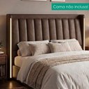 Ver imagem 2 de Cabeceira Casal 140 cm Lumina LED com Frame Corino Tcs 721 Peer