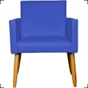 Ver imagem 3 de Kit 3 Poltronas Decorativa para Sala Recepção Consultório Nina Corino Cores Pé Palito 30 Cm Castanho
