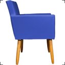 Ver imagem 4 de Kit 3 Poltronas Decorativa para Sala Recepção Consultório Nina Corino Cores Pé Palito 30 Cm Castanho