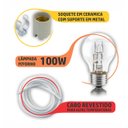 Ver imagem 4 de Kit Lampada 110v, Fio, Isolante, soquete, P/ Churrasqueira