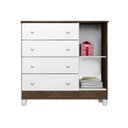 Ver imagem 7 de Quarto de Bebê Ariel 3 Portas Berço Mirelle com Colchão e Cama Babá Julia Branco Acetinado Amadeirad