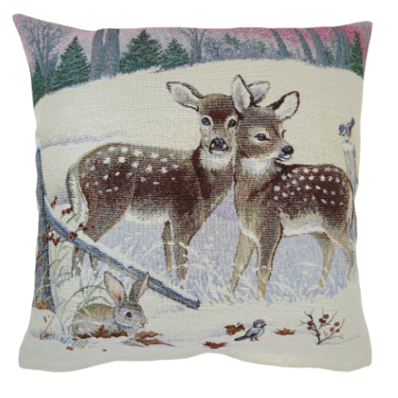 Capa de almofada Bambi rosa prateada Portocale Home BAMBI90345x45