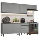 Ver imagem 3 de Armário de Cozinha Completa 260cm Cinza Nice Madesa 12