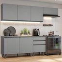 Ver imagem 1 de Armário de Cozinha Completa 260cm Cinza Nice Madesa 12
