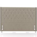 Ver imagem 5 de Cabeceira Cama Box King 195cm Estofada Frizza P05 Veludo Bege