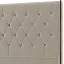 Ver imagem 2 de Cabeceira Cama Box King 195cm Estofada Frizza P05 Veludo Bege