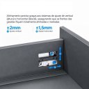 Ver imagem 4 de Gaveta Metálica Média Higold Slim Serie N 118x500mm 40kg Cinza Soft Close 01 Kit