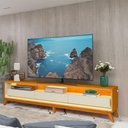 Ver imagem 2 de Rack Requinte com Led com Off White - Gelius Móveis